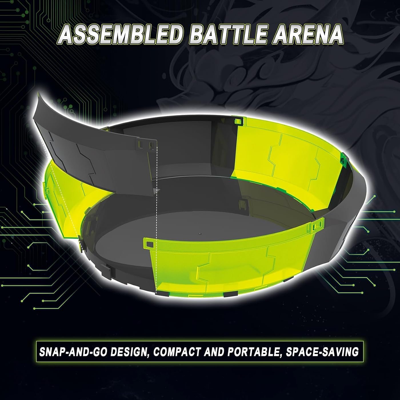 S7 Arena Set with Two Modular Launchers Nado on the launch rack