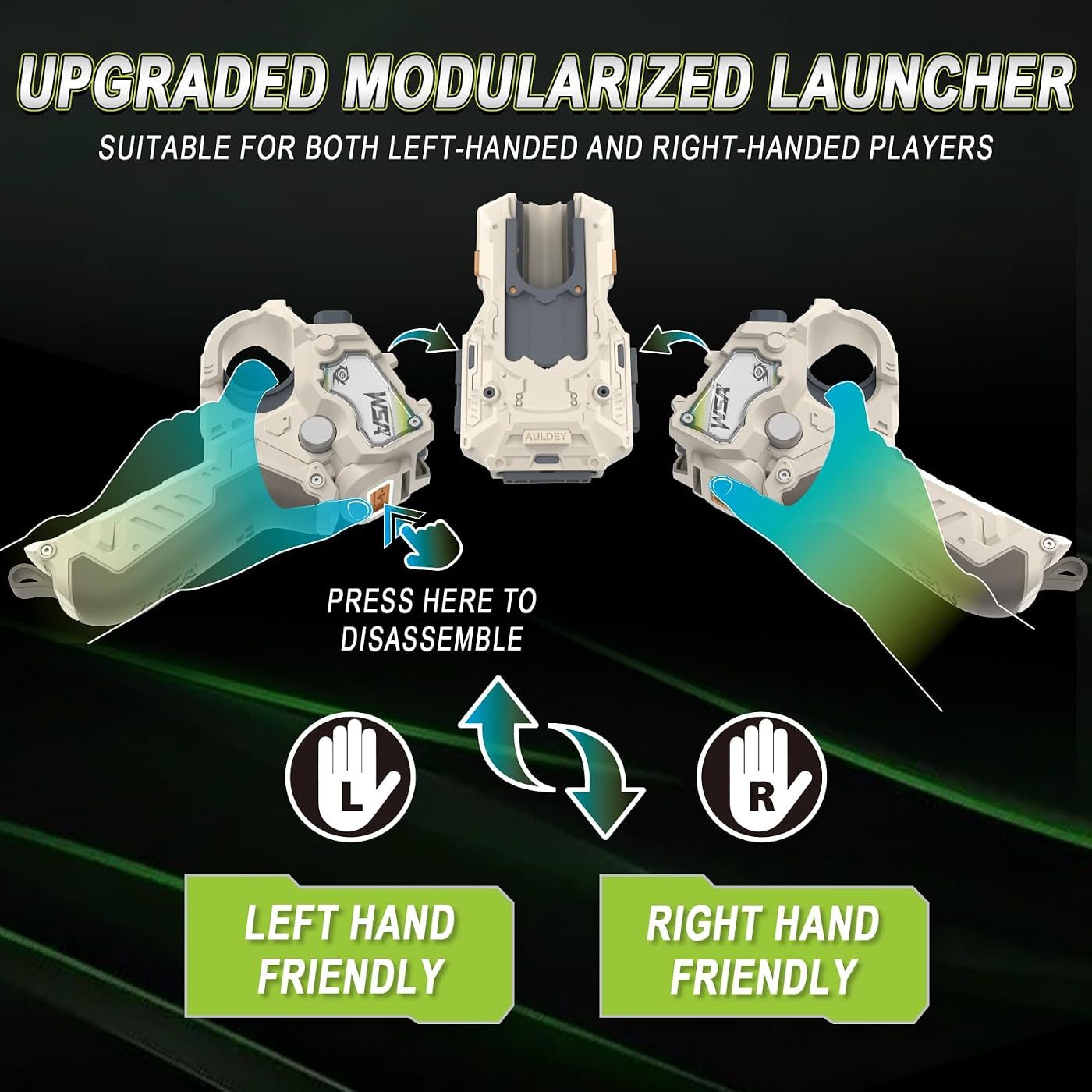 S7 Two Modular Launchers with S6 Tips spinning top set, boxed contents
